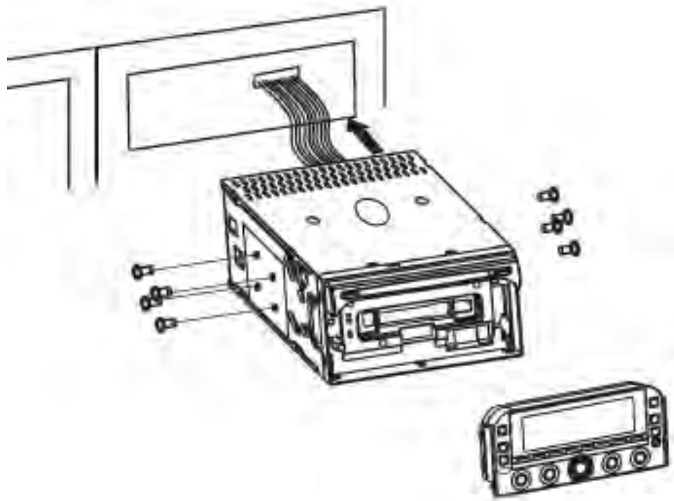 ROADSTAR CD-900USM - Réglage de l'angle de montage. - 1