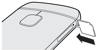 HTC OME M9 - Retirer une carte nano SIM - 2