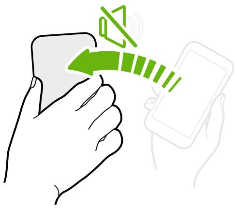 HTC OME M9 - Retourner pour désactiver le son - 1