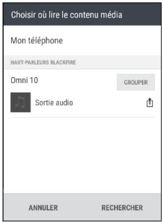 HTC OME M9 - Diffuser de la musique en streaming sur des haut-parleurs compatibles blackfire - 2