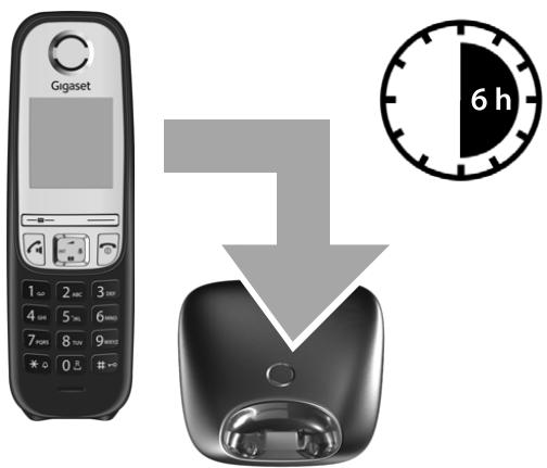 GIGASET AS415A - Premier cycle de charge et décharge des batteries - 1