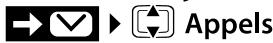 GIGASET AS415A - Ouverture du journal des appels - 1