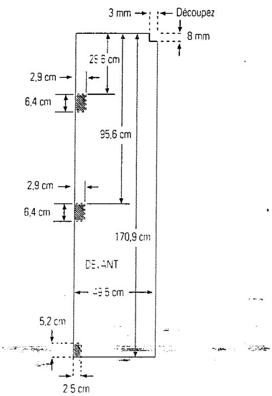GENERAL ELECTRIC PIG 23 MIMHFB - Dimensions pour les panneaux de bois sur mesure - 3