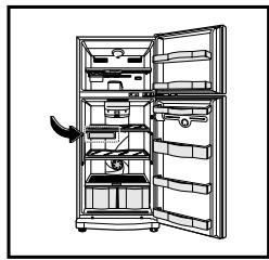 LG-GOLDSTAR GR-4366BLC - Positionnement du Contrôleur de température - 2