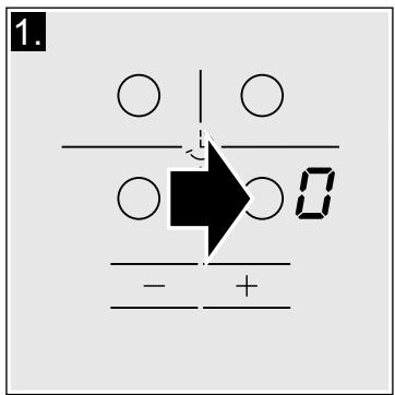 BOSCH PIX631B17E - Sélectionner la zone de cuisson et le niveau de puissance - 1