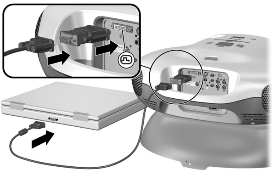 HP EP9012 - Connexion d'un ordinateur - 1