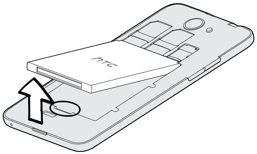 HTC DESIRE 516 DUAL WH - Retirer la batterie - 1