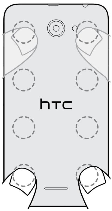 HTC DESIRE 516 DUAL WH - Remettre la coque arrière - 2