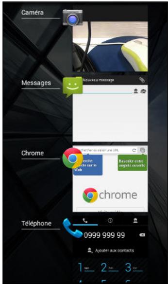 HTC DESIRE 516 DUAL WH - Basculer entre les applications ouvertes récemment - 1