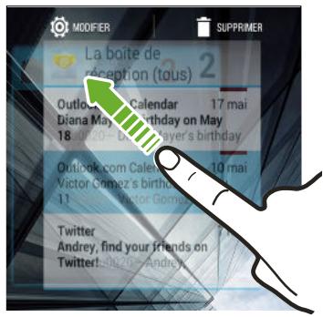 HTC DESIRE 516 DUAL WH - Modifier les paramètres d'un widget - 1