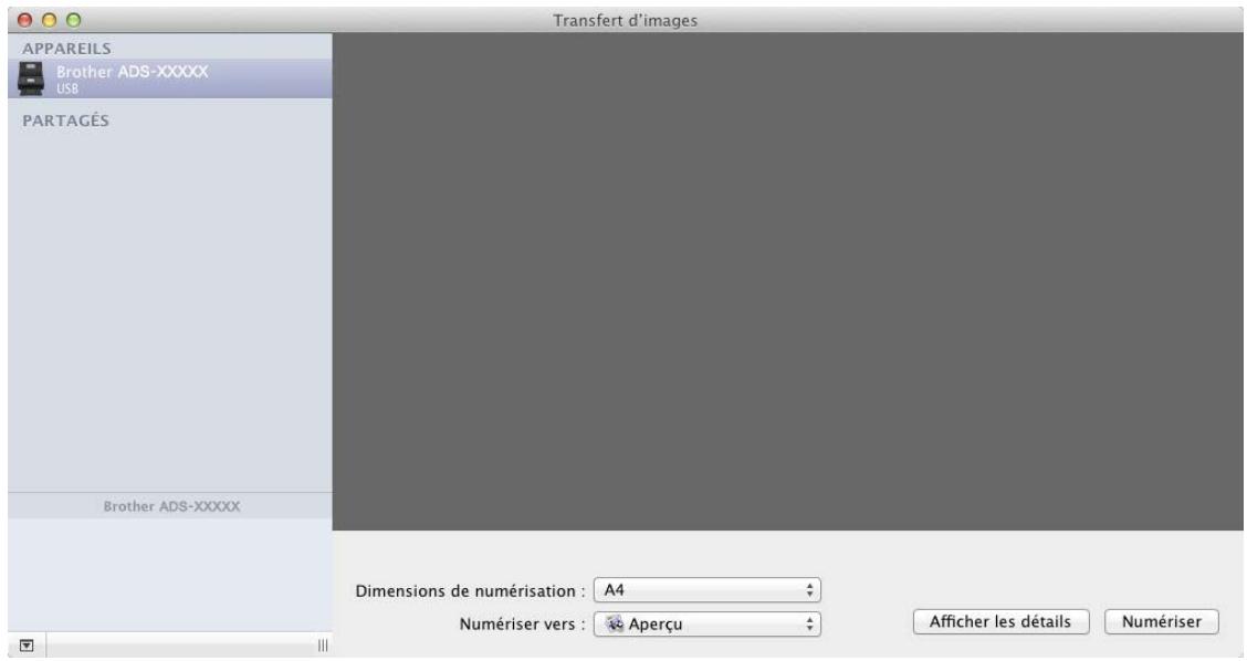 Transfert d'images APPAREILS Brother ADS-XXXXX USB PARTAGÉS Brother ADS-XXXXX Dimensions de numérisation : A4 Numériser vers : Aperçu Afficher les détails Numériser