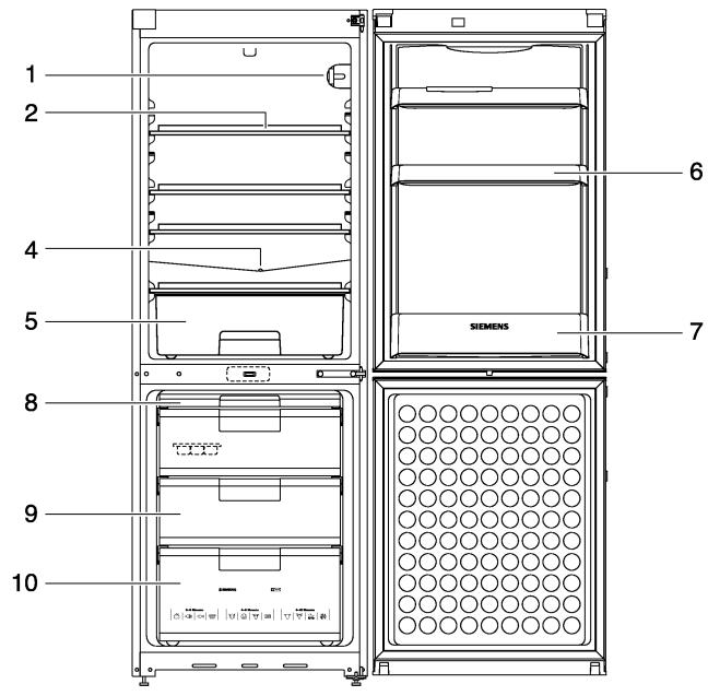 SIEMENS KG 39 VX 00 FF BL - Tenir compte des différentes zones de réfrigération ! - 3