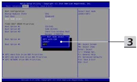 MSIPC MODERN 14A10M-607FR - Comment sélectionner le mode de démarrage dans le BIOS - 1
