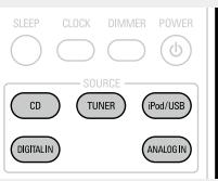 DENON D-M39 SPBK SILVER - Sélection de la source d'entrée - 1