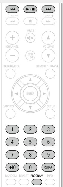 DENON D-M39 SPBK SILVER - Lecture des plages dans un ordre personnalisé (Lecture du programme) - 1