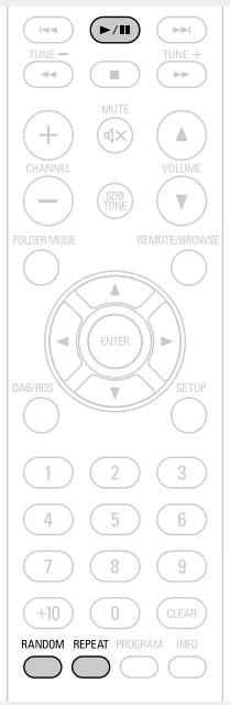 DENON D-M39 SPBK SILVER - Appuyez sur /II. - 1