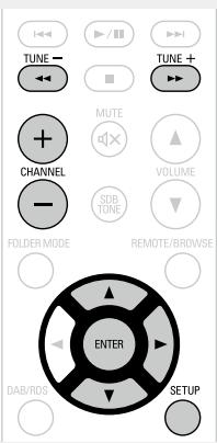DENON D-M39 SPBK SILVER - Appuyez sur SETUP. - 1