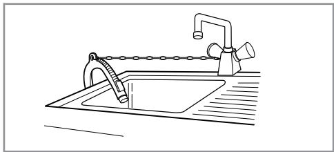 LG-GOLDSTAR WD-485TP - Installation du tuyau de vidange - 3