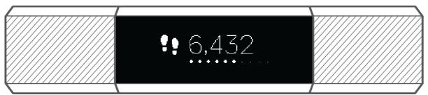 FITBIT ALTA HR BLACK - Visualisation de la progression vers votre objectif - 1