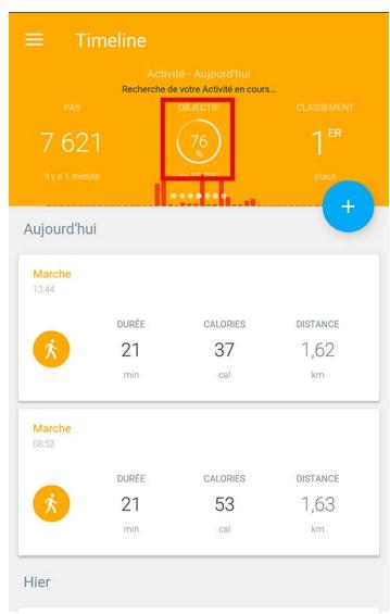 WITHINGS NOIR - Modification de vos objectifs d'activité - 1