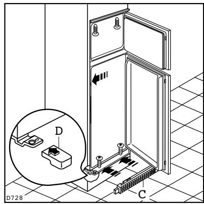 BRANDT DB 2750 E - Dimensions de la niche - 4