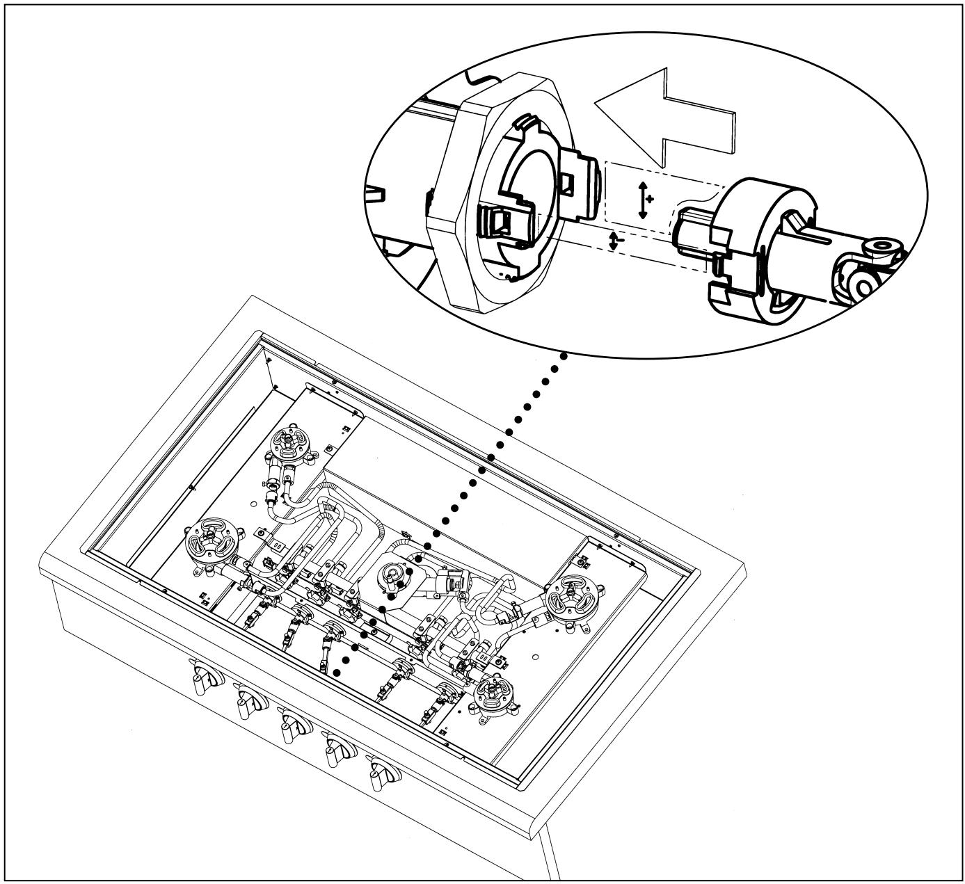 GAGGENAU KG491210 - Montage des axes - 4