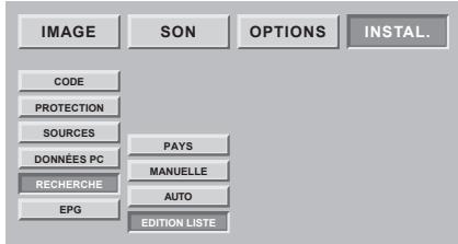 SAGEM HD-D45HG4T - Modification de la liste des programmes - 1