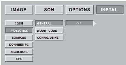 SAGEM HD-D45HG4T - Changement de code de protection - 2