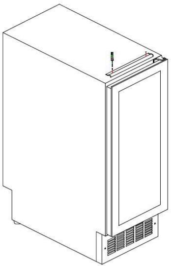 DARTY AVINTAGECAVE_A_VIN_INTEGRABLE_AVU23TB1 - Installatie van de handgroep - 1