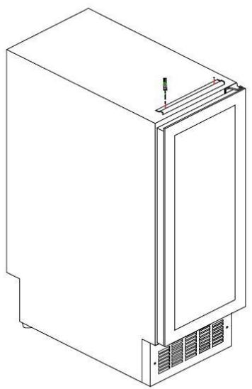 DARTY AVINTAGECAVE_A_VIN_INTEGRABLE_AVU23TB1 - Montaggio della maniglia - 1