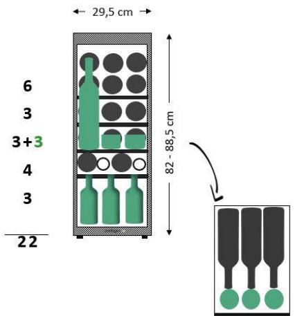 DARTY AVINTAGECAVE_A_VIN_INTEGRABLE_AVU23TB1 - Geadverteerde capacititeit - 1