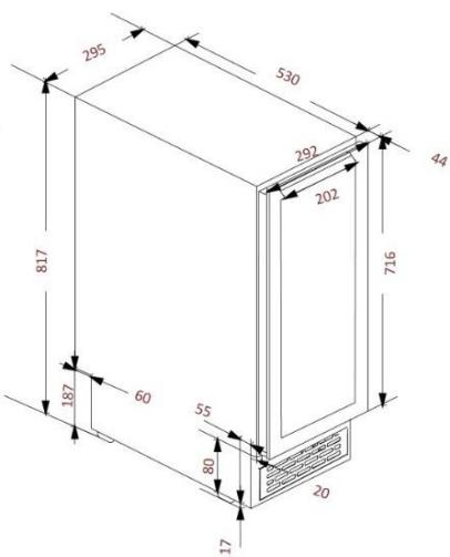 DARTY AVINTAGECAVE_A_VIN_INTEGRABLE_AVU23TB1 - Esquema de empotramiento - 2