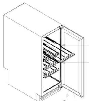 DARTY AVINTAGECAVE_A_VIN_INTEGRABLE_AVU23TB1 - Reversible shelves - 1