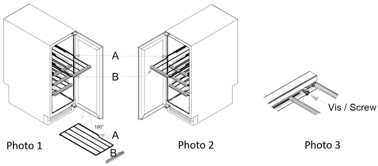 DARTY AVINTAGECAVE_A_VIN_INTEGRABLE_AVU23TB1 - Instellen van de planken - 1