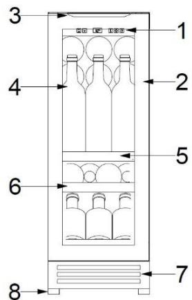 DARTY AVINTAGECAVE_A_VIN_INTEGRABLE_AVU23TB1 - DESCRIPTION OF THE APPLIANCE - 1