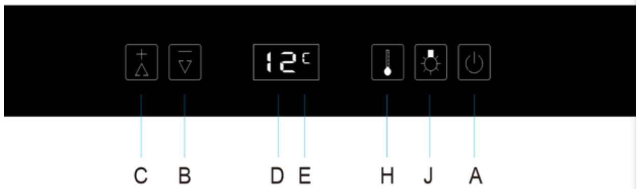 DARTY AVINTAGECAVE_A_VIN_INTEGRABLE_AVU23TB1 - Temperature setting - 1