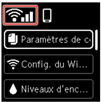 CANON TS6350A - L'imprimante est-elle connectée au routeur sans fil ? - 1