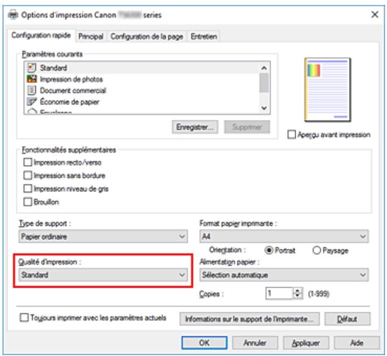 CANON TS6350A - Configuration d'impression élémentaire - 2