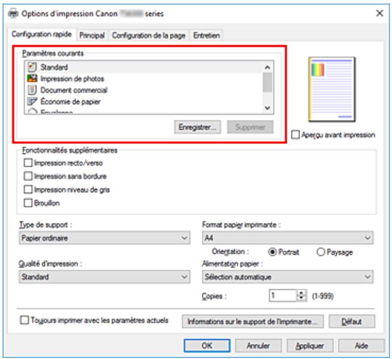 CANON TS6350A - Configuration d'impression élémentaire - 1