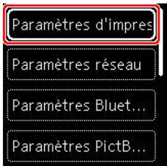 CANON TS6350A - Sélection d'un menu ou d'une option - 3