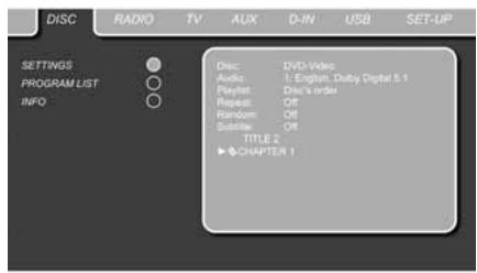 HARMAN KARDON HS-200 - Menu player (lecteur) - 2