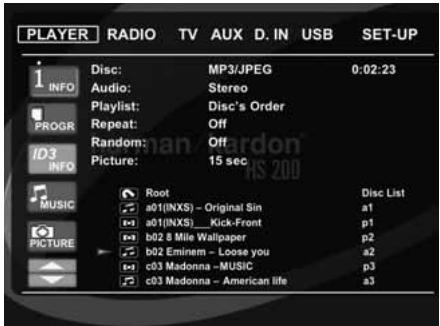 HARMAN KARDON HS-200 - Lecture programme - 1