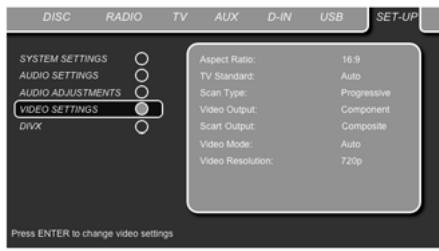 HARMAN KARDON HS-200 - Réglages vidéo - 2