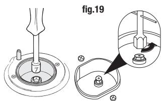 AIRLUX AX9ECVIX - RÉGLAGE DU MINIMUM SUR LE BRÛLEUR FOUR ET BRÛLEUR GRILL (fig. 22 page 14) - 1