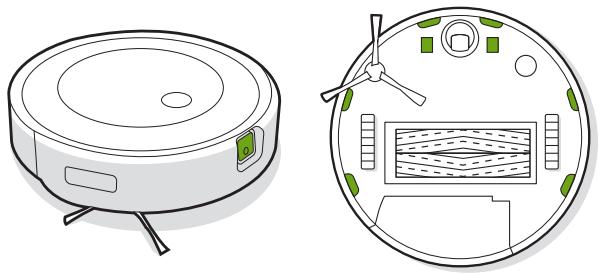 IROBOT J7558 - Reinigung der Sensoren, des Kamerafensters und der Ladekontakte - 2