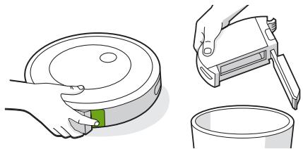 IROBOT J7558 - Limpieza de los sensores de deposito lleno - 1