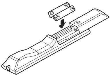 ONKYO A-9377B - Installation des piles - 2