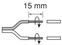 ONKYO A-9377B - Connexion des cables d'enceintes - 1