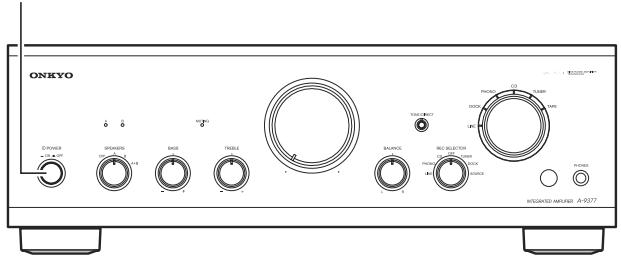 ONKYO A-9377B - Mise sous tension de l'A-9377 - 1