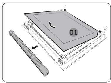SAMSUNG NV7B5675WAK - Vitre de la porte - 2